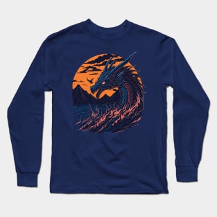 Tsunami Dragon Long Sleeve T-Shirt